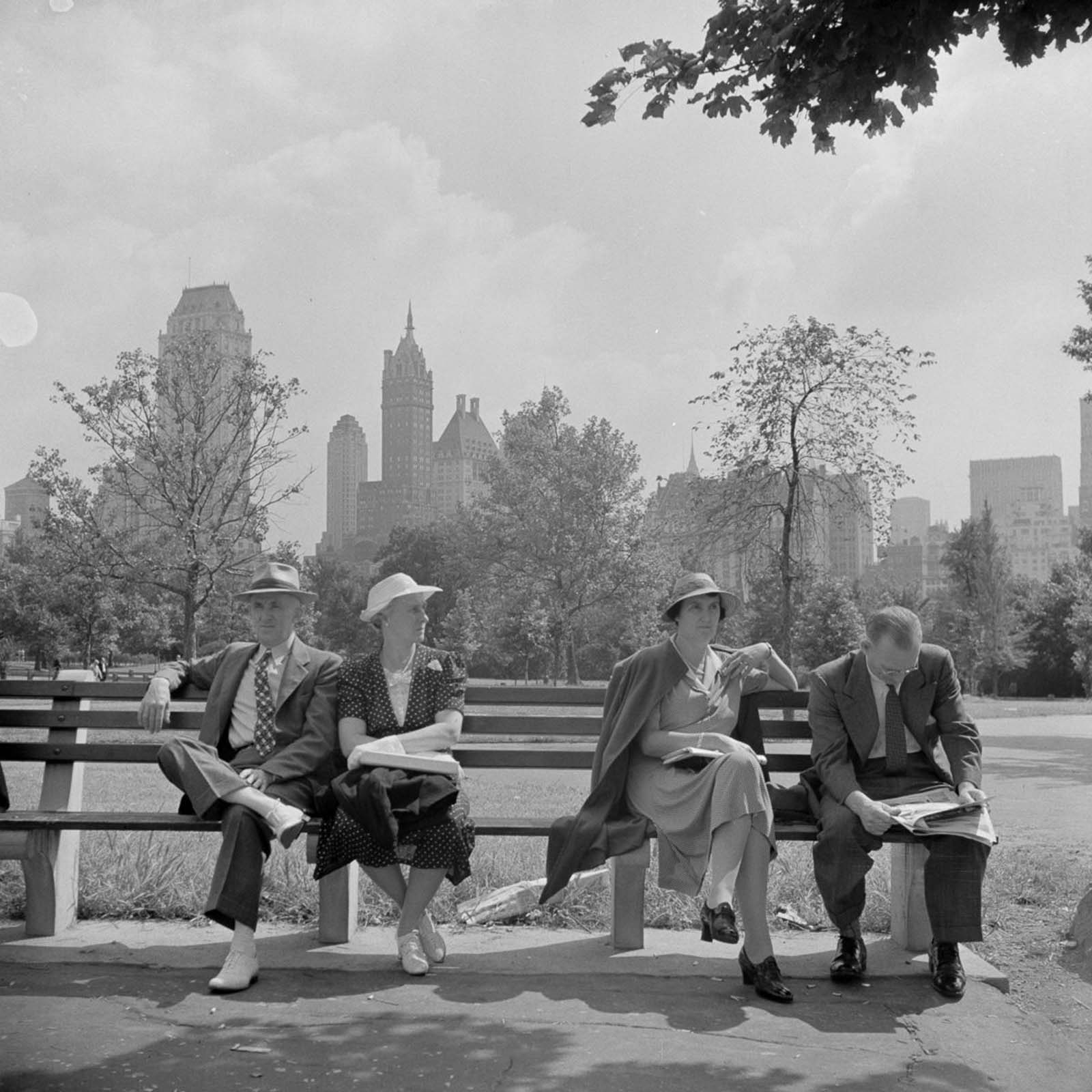 central park photos 1940s