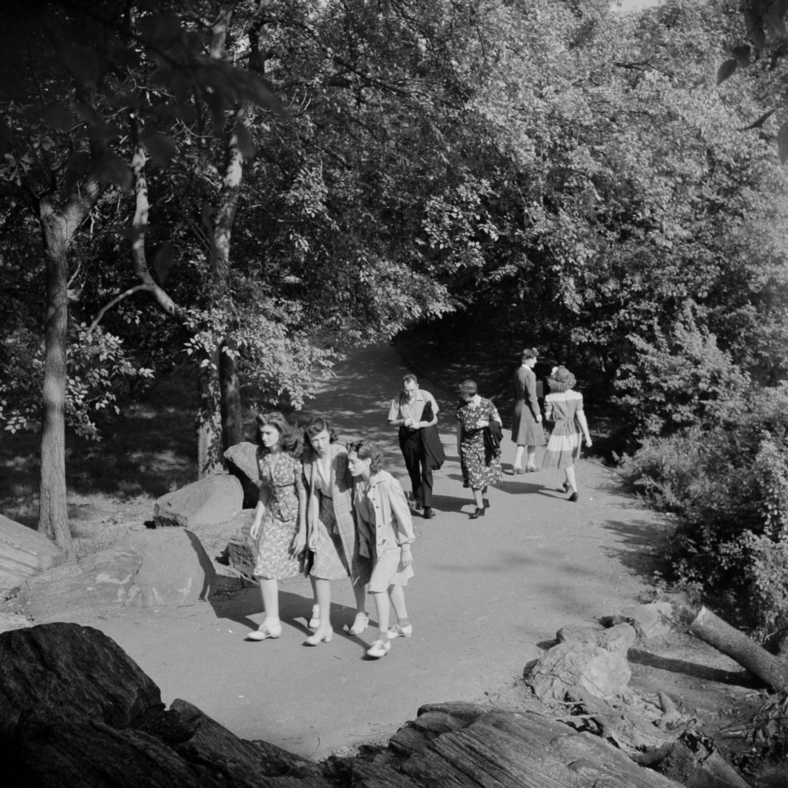 central park photos 1940s