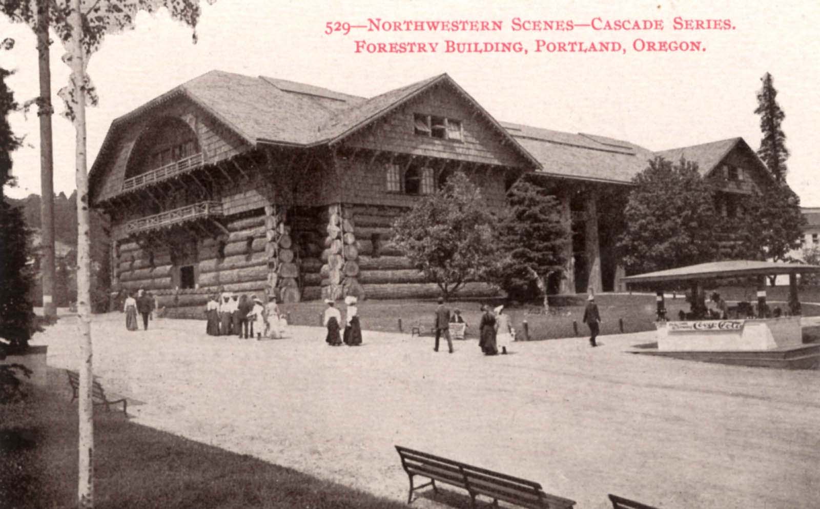 world largest log cabin portland