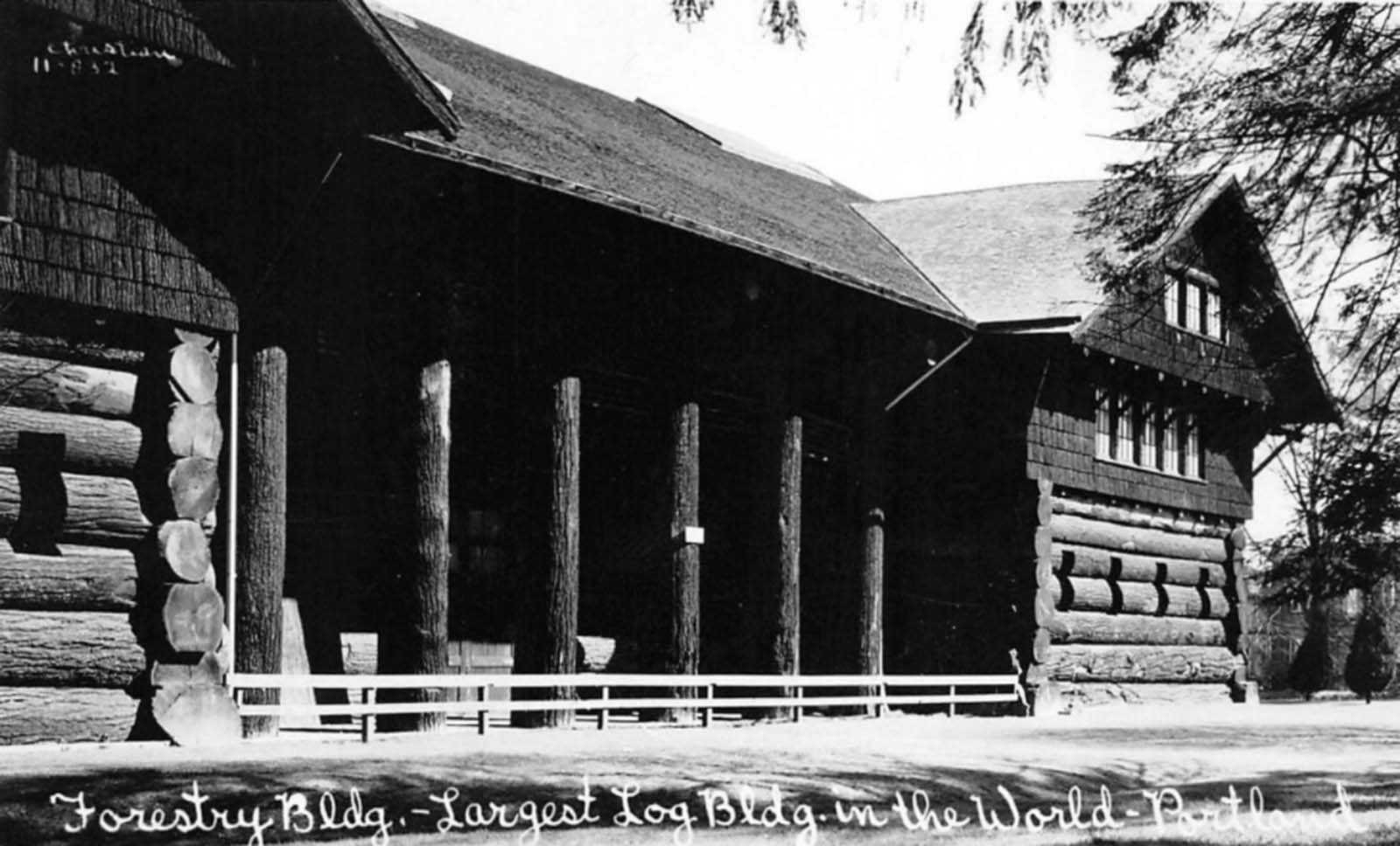 world largest log cabin portland
