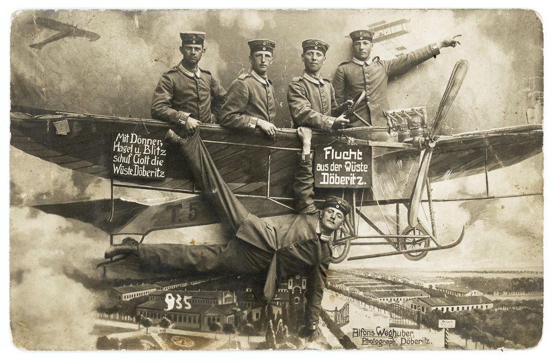 goofy vintage soldiers fake military props