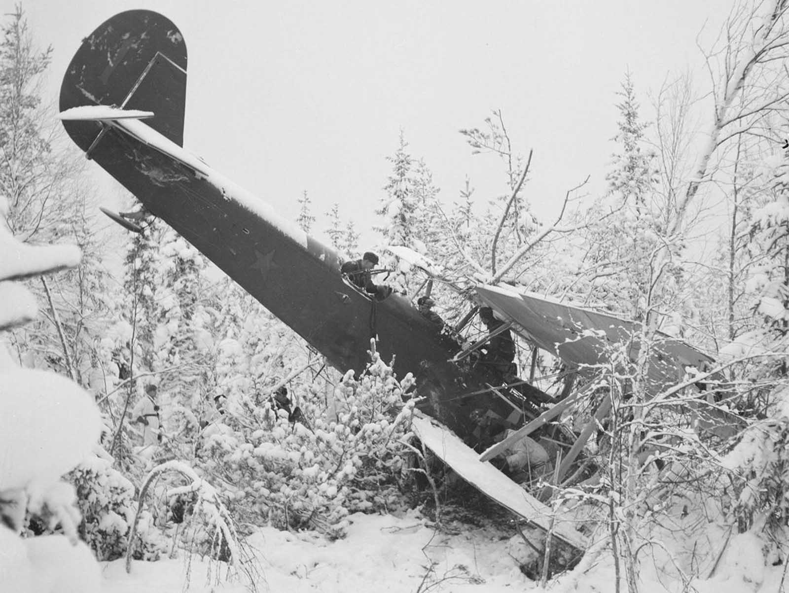 A downed Russian plane.