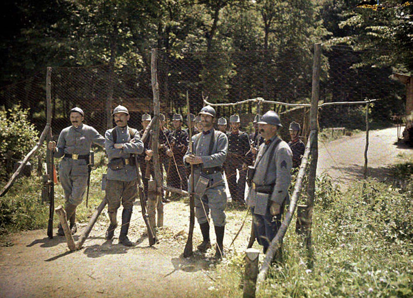 color photos french army great war