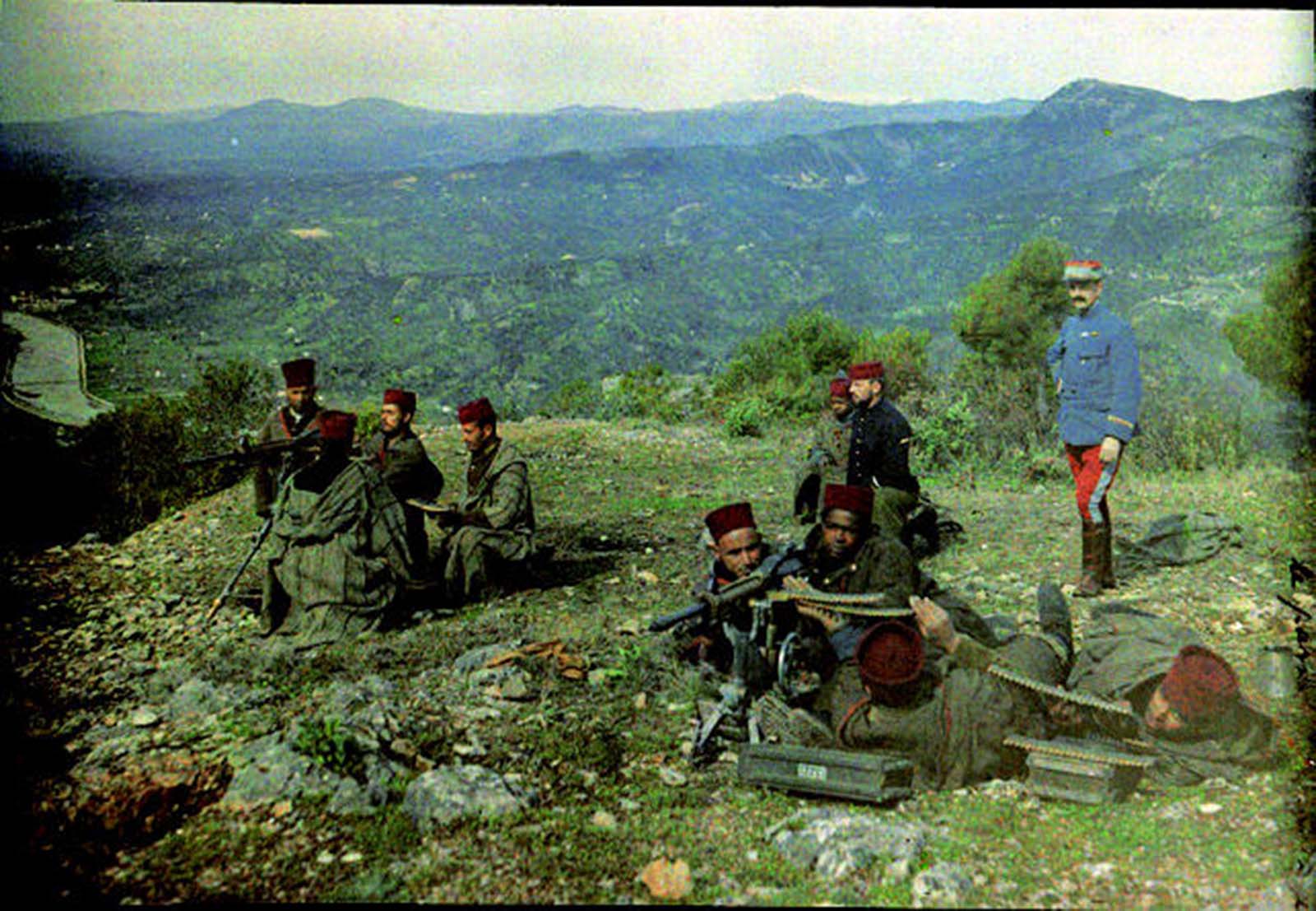 color photos french army great war