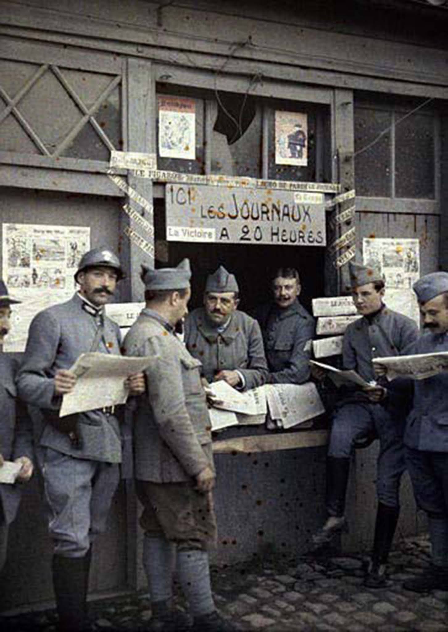 color photos french army great war