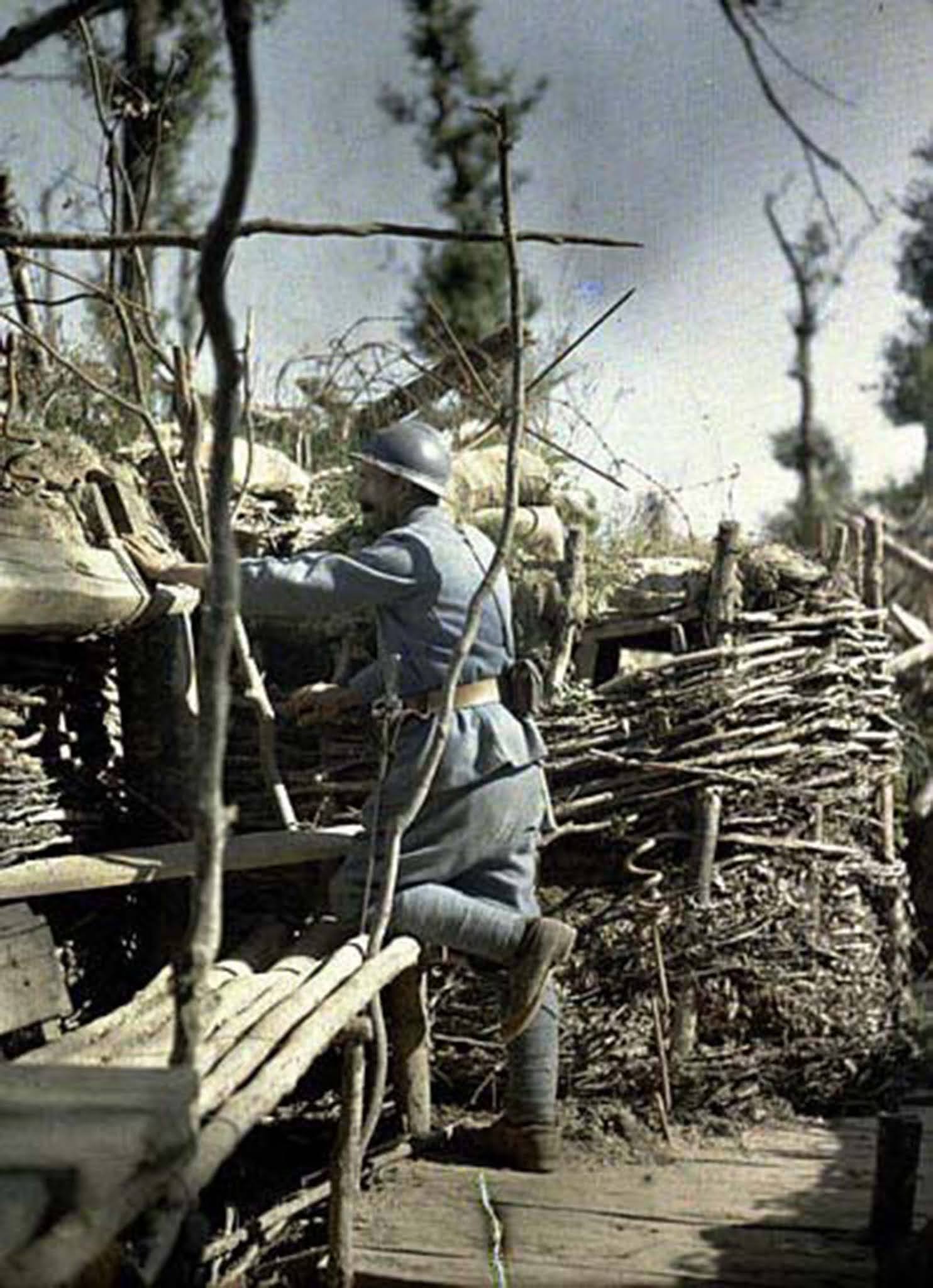 color photos french army great war