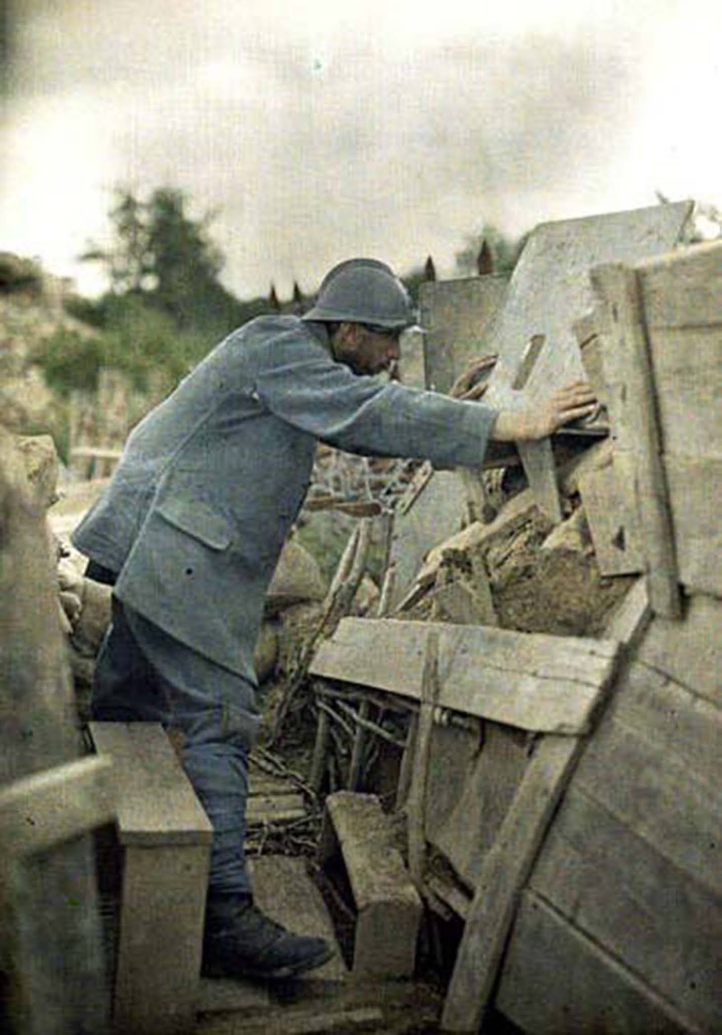 color photos french army great war