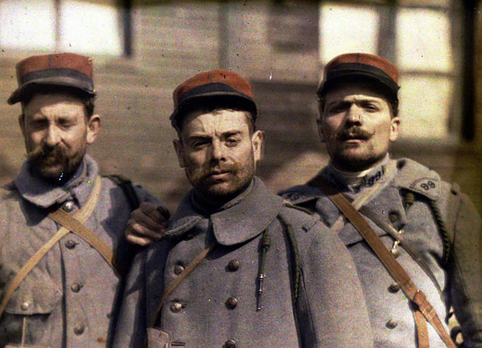 color photos french army great war