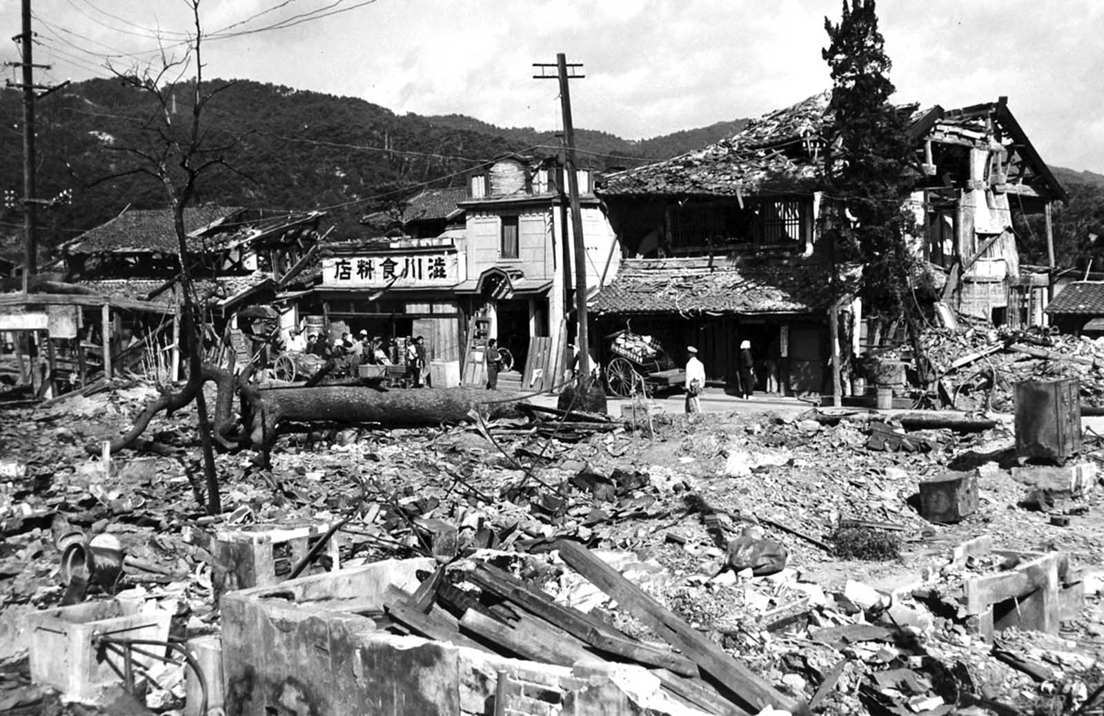 Hiroshima after the bombing.