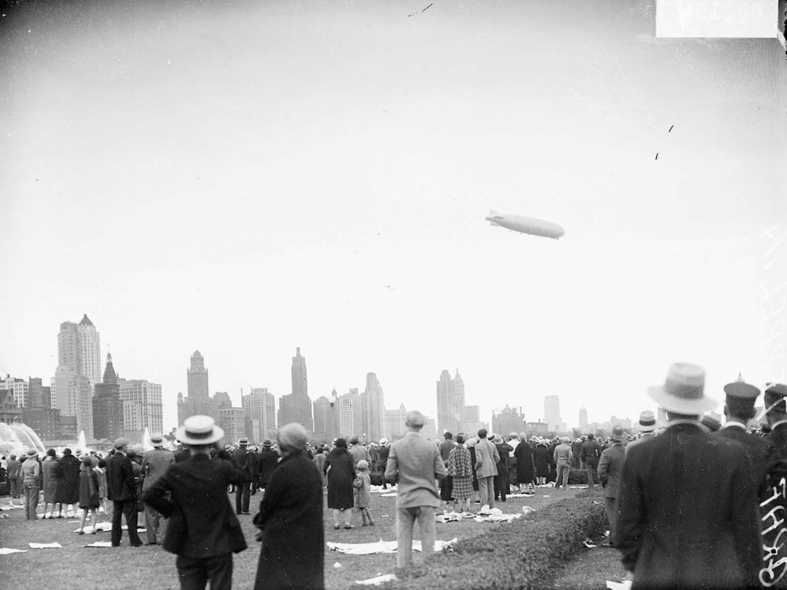graf zeppelin airship photographs chicago