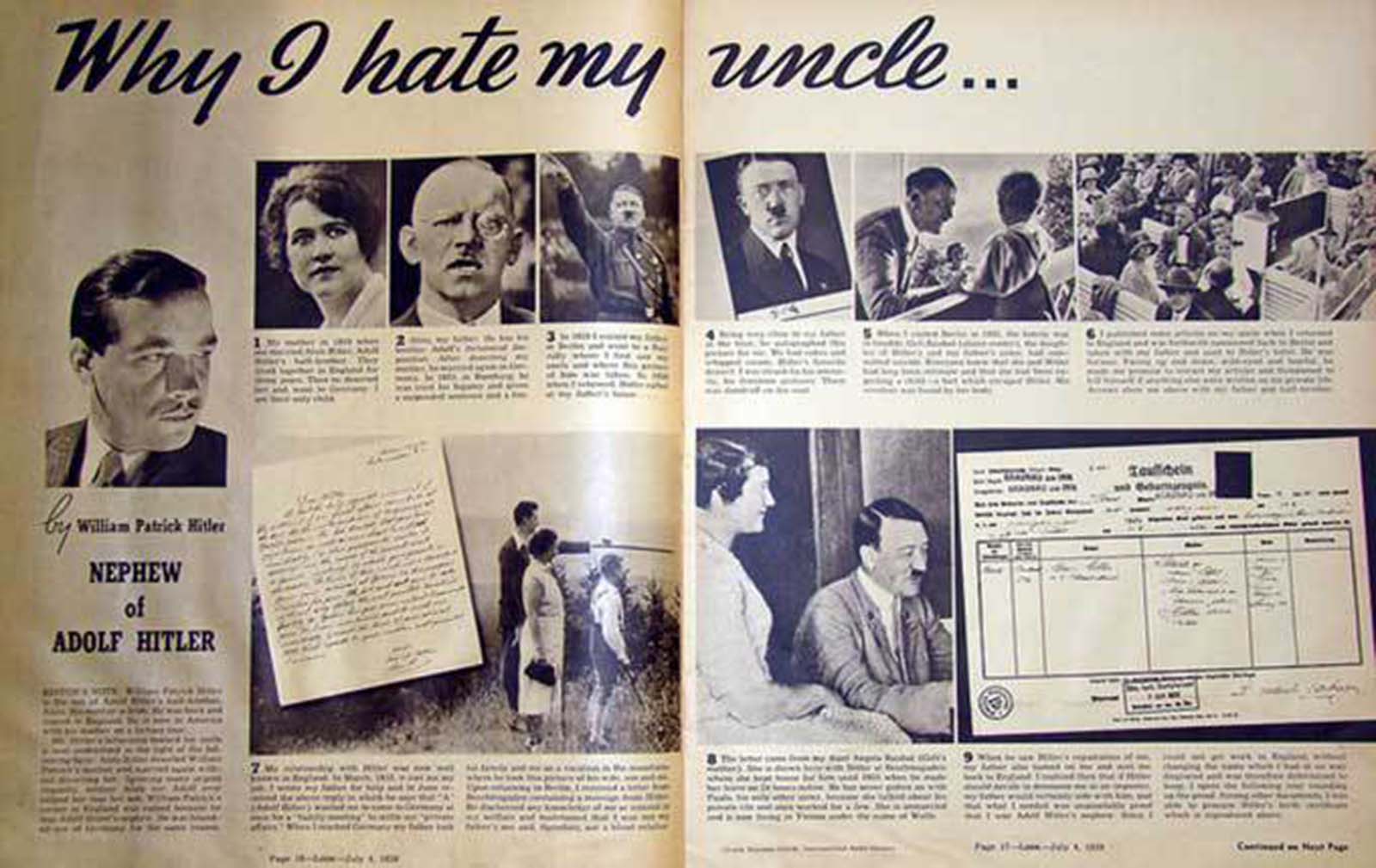 adolf hitler nephew photographs