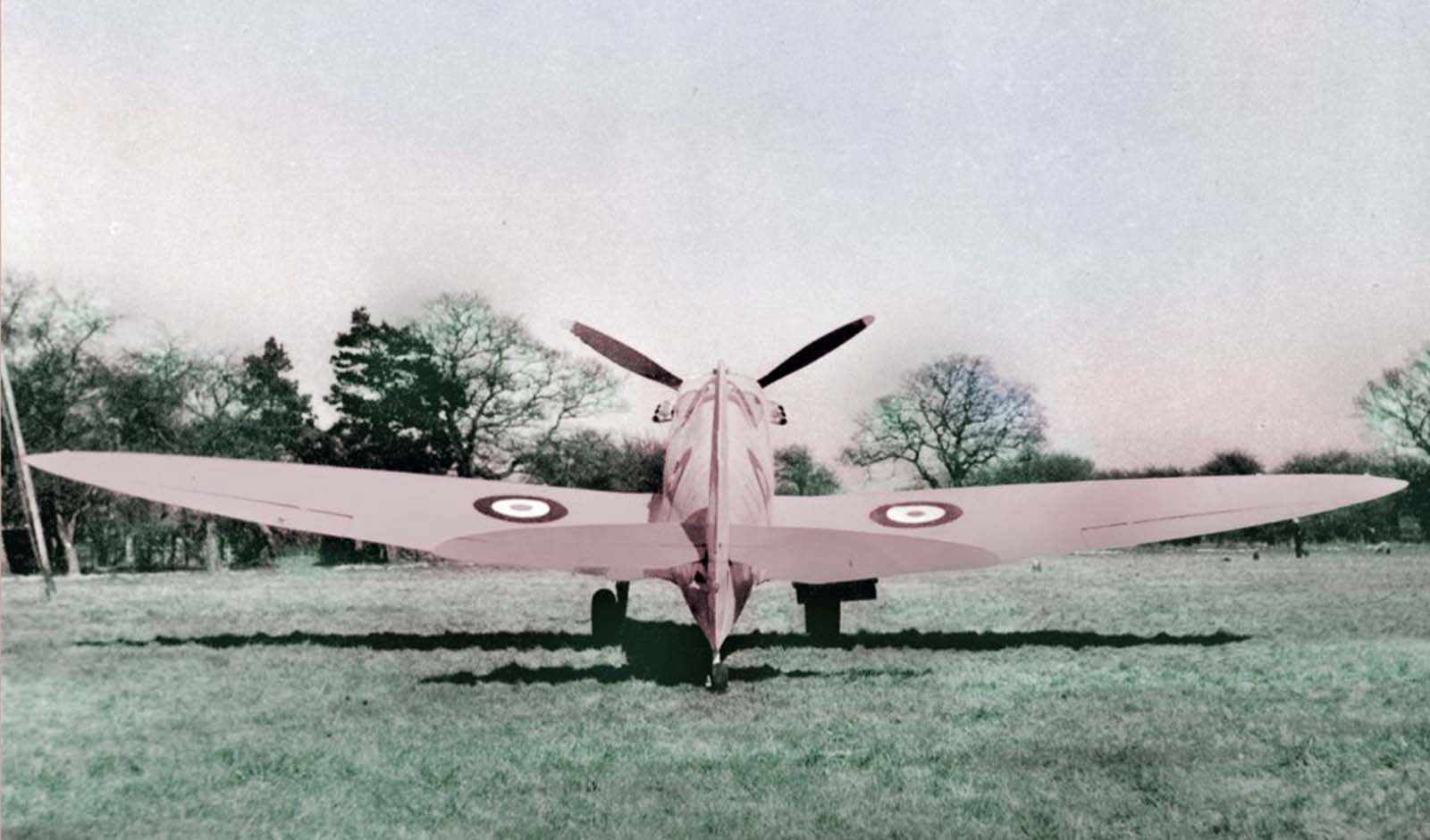 Spitfires used for photo reconnaissance missions during the day were usually painted blue, but those that went out at dusk or dawn were painted
