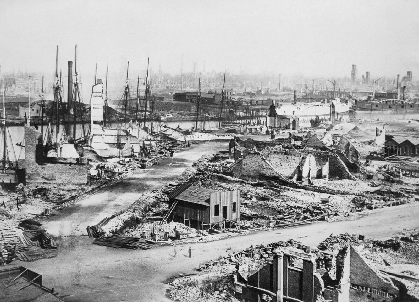great chicago fire photos 1871