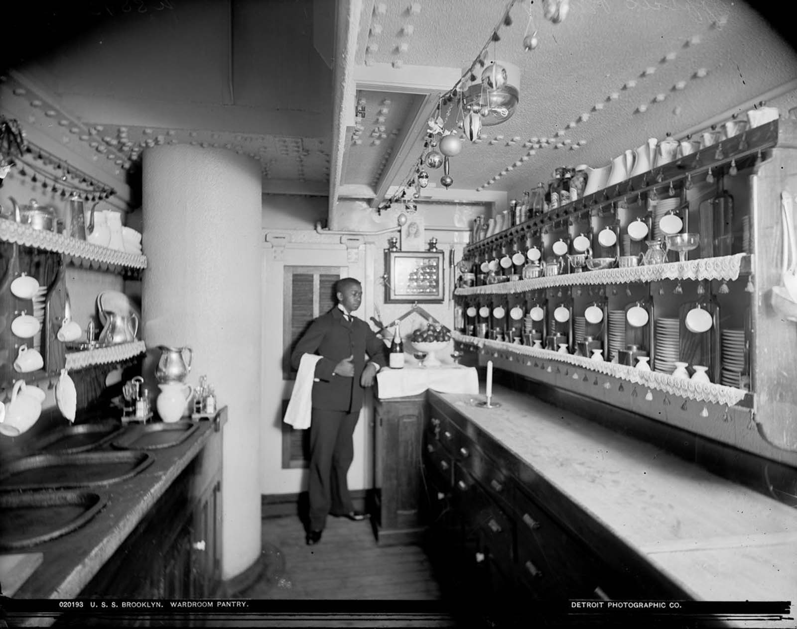 USS Brooklyn 1896 vintage photographs