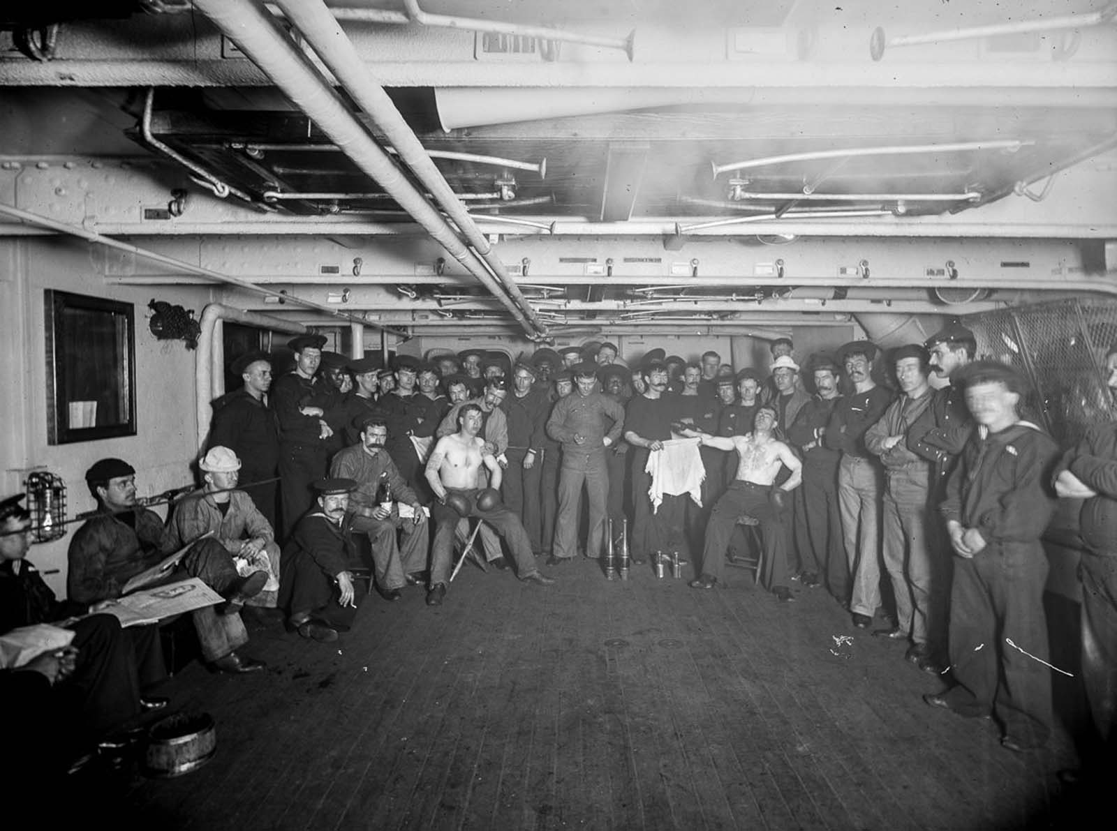 USS Brooklyn 1896 vintage photographs