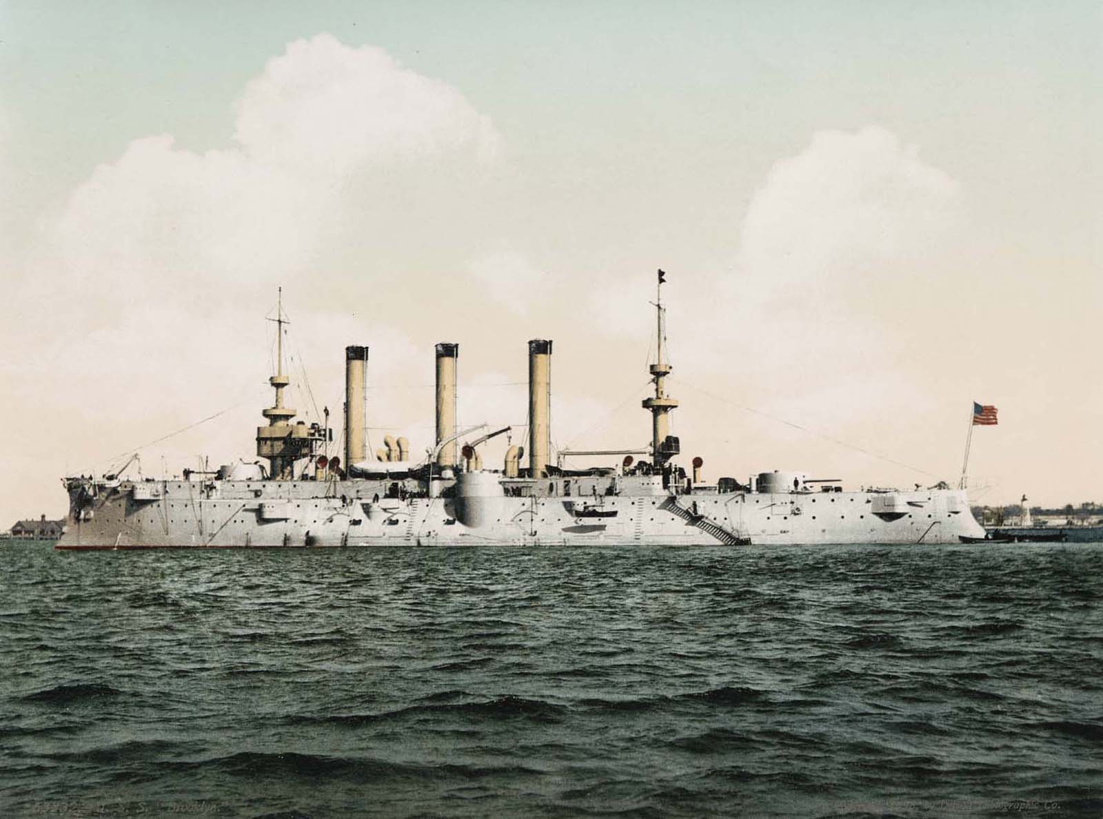 USS Brooklyn 1896 vintage photographs