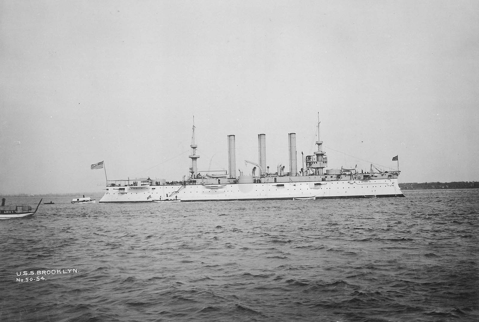 USS Brooklyn 1896 vintage photographs
