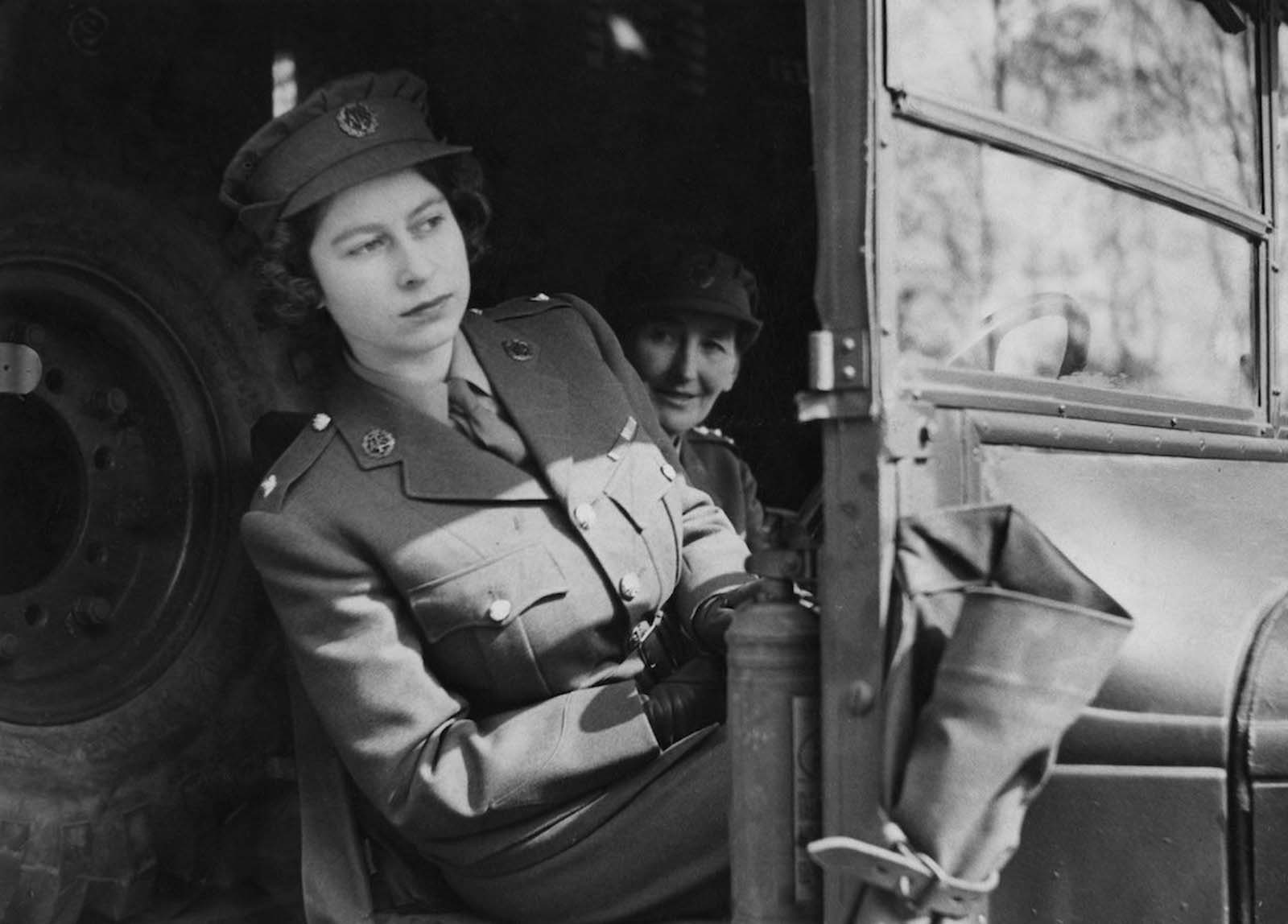 Queen Elizabeth II in 1945.