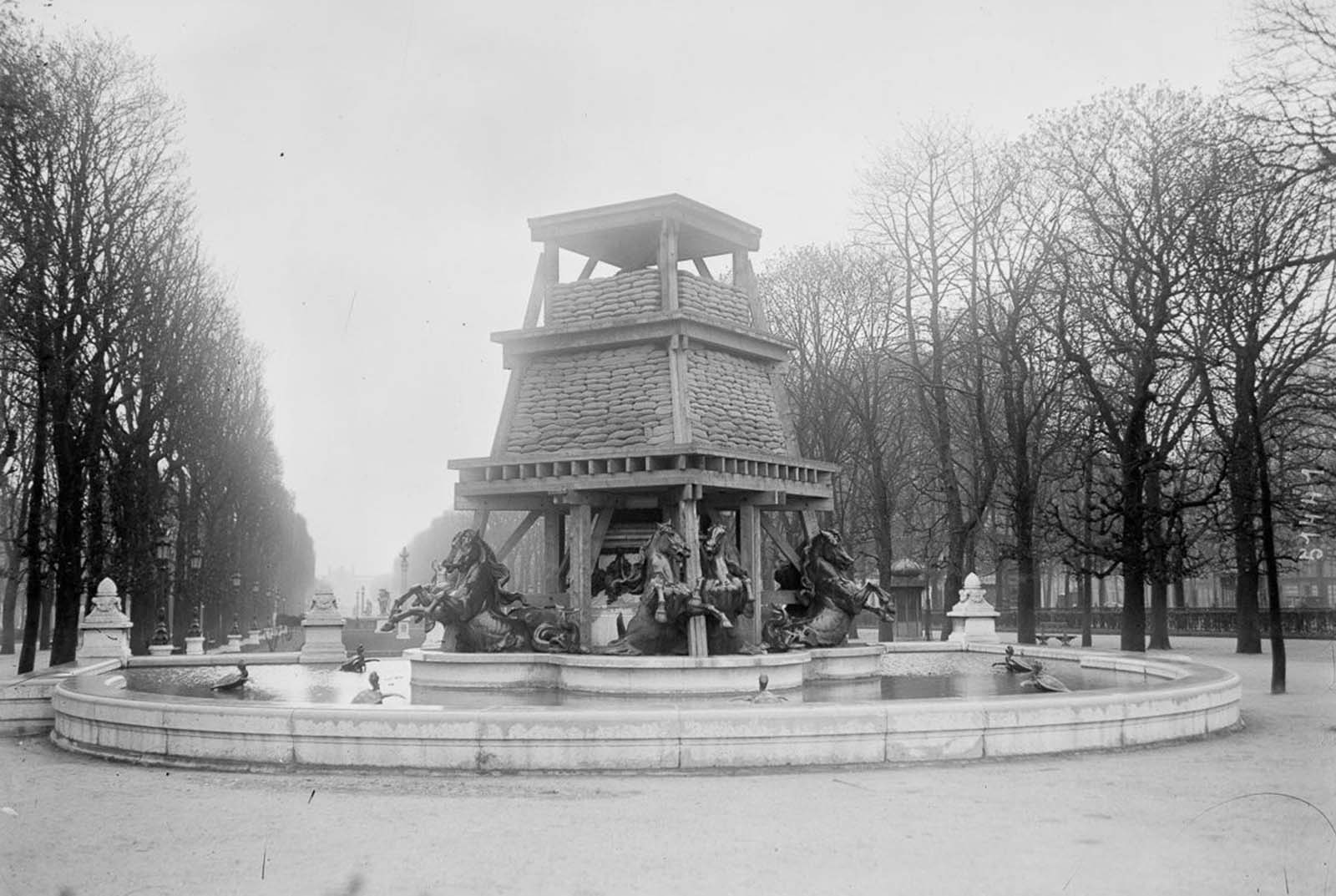 Paris protection sandbags
