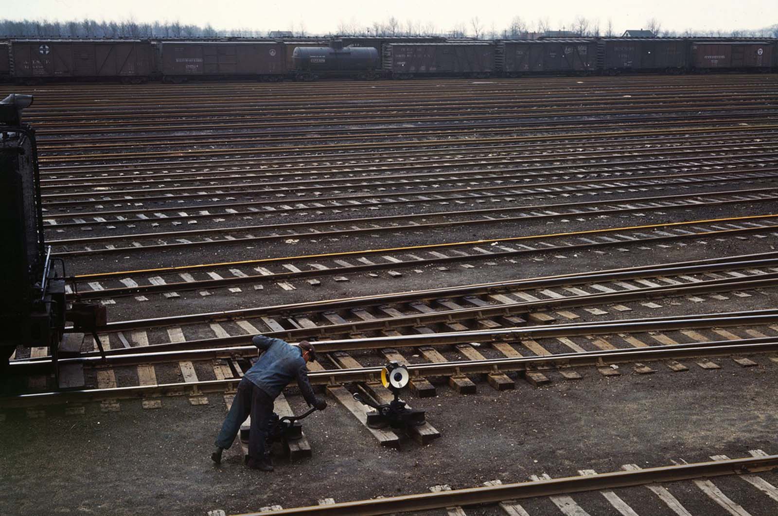 chicago rail yards color vintage photographs