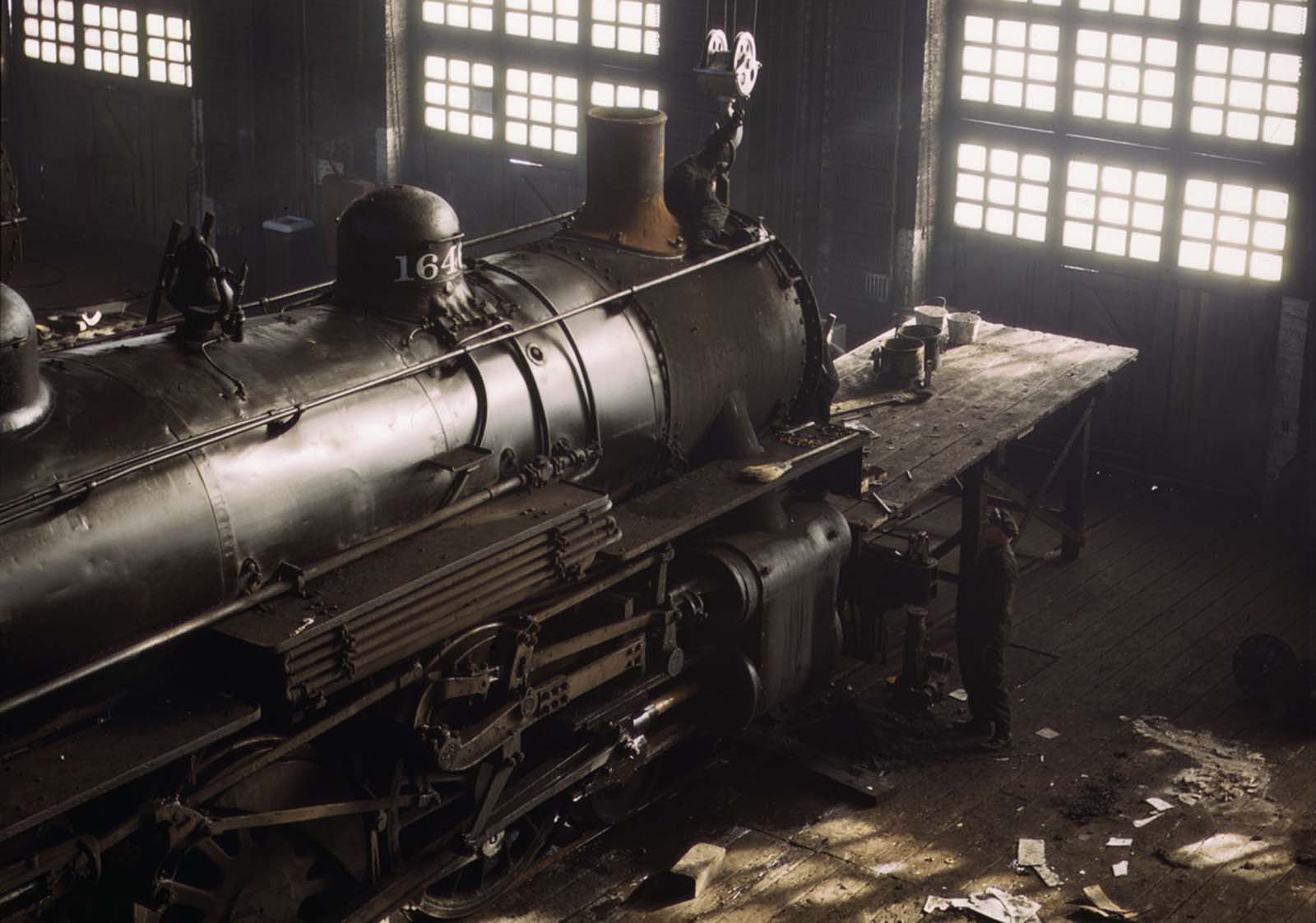 chicago rail yards color vintage photographs