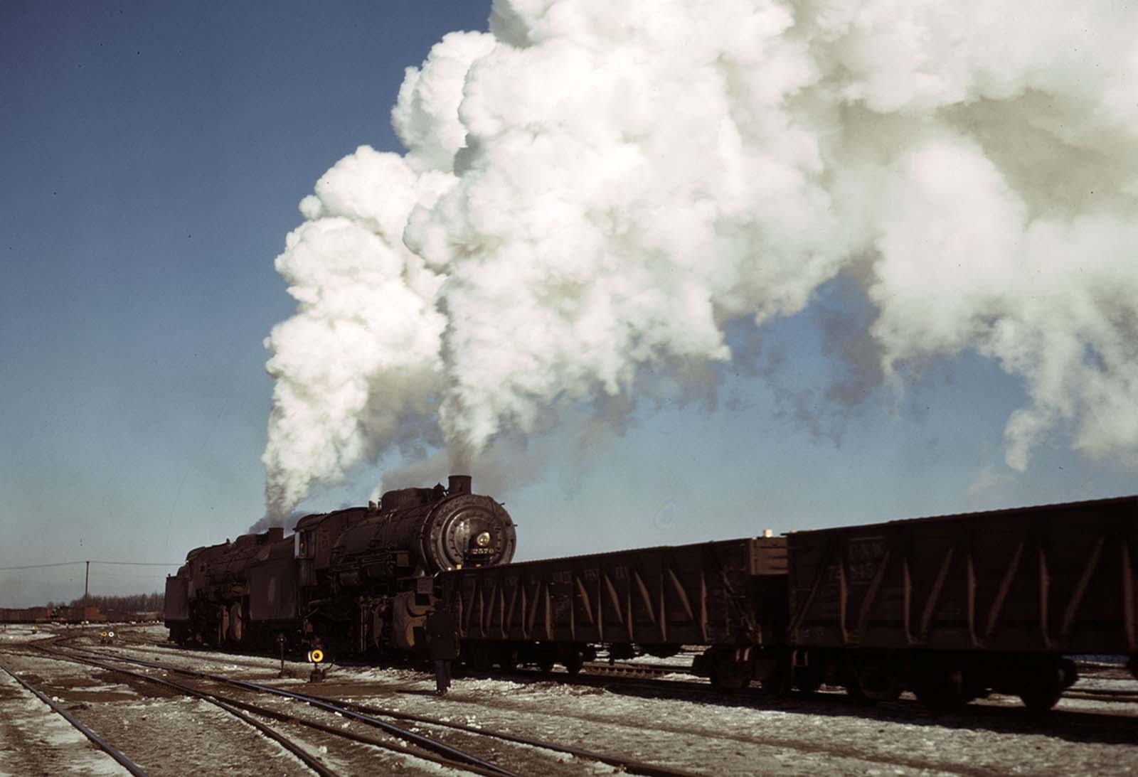 chicago rail yards color vintage photographs