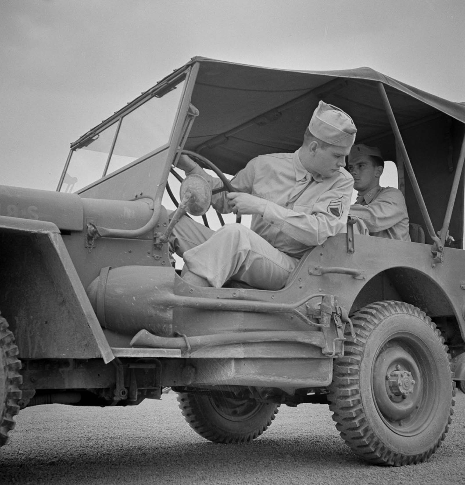 Training of new recruits photographs world war 2 George Camblair
