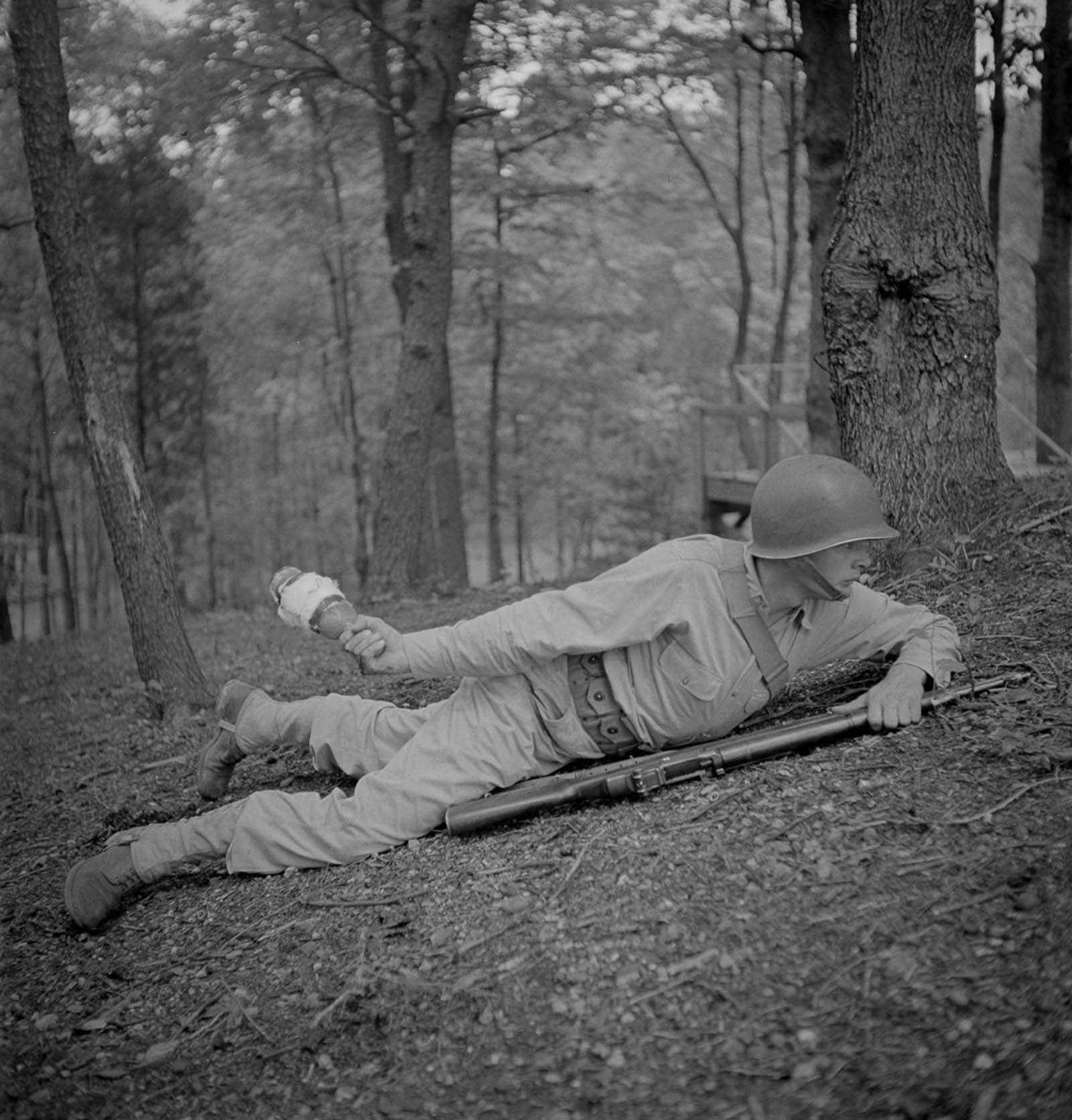 Training of new recruits photographs world war 2 George Camblair