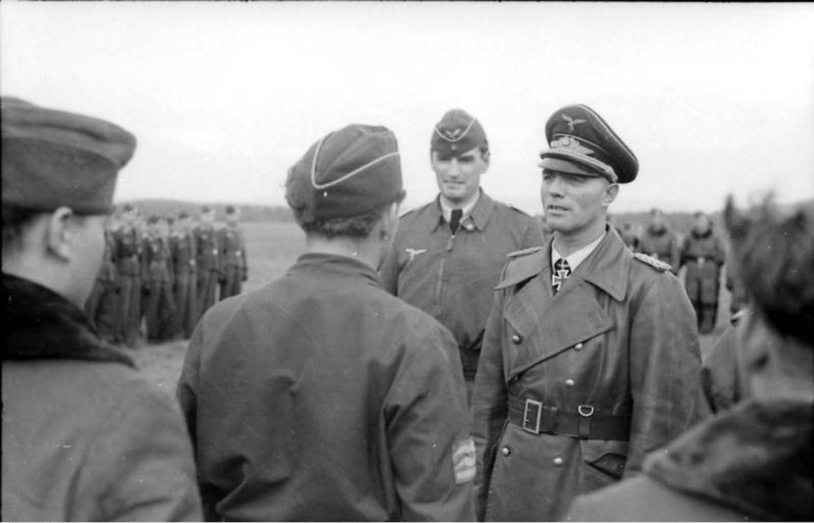 Beppo Schmid, Luftwaffe Intelligence boss. He couldn't quite get a handle on how many fighters the RAF had left, but he sure could pull off the leather trenchcoat look.