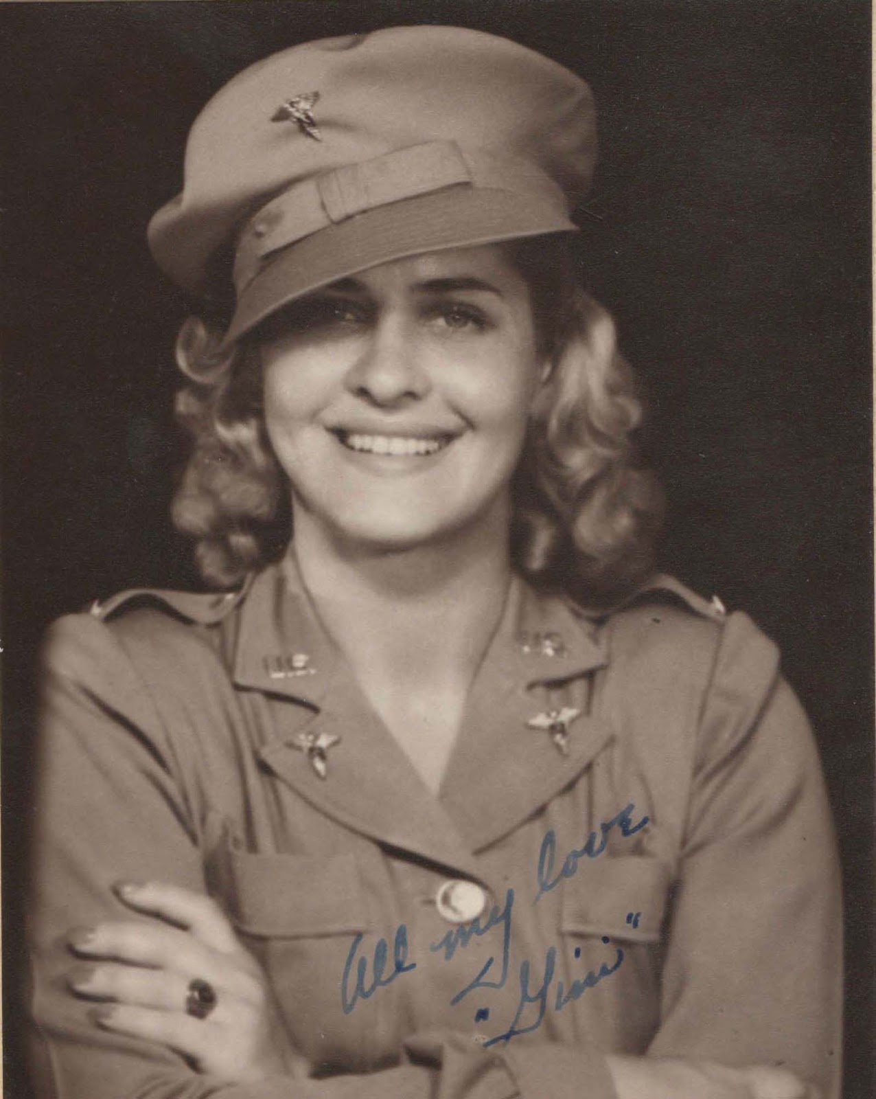 Unfortunately, we don’t know who this Army nurse was or why she was wearing US Army threads. Our only information is the postcard itself, that she was in Australia during November 1942 - and she might have been somewhere else in the Pacific. Those look like tropical fatigues. However, whoever or wherever she was... her presence here is appreciated.