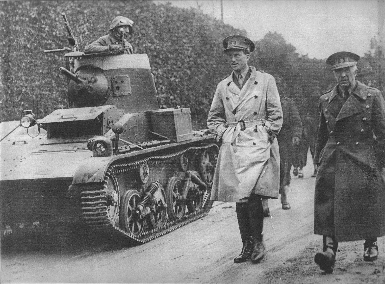 King Leopold got kind of bad reputation when he surrendered about a week too early for England's liking. He knew how to stand out among the troops, though. 