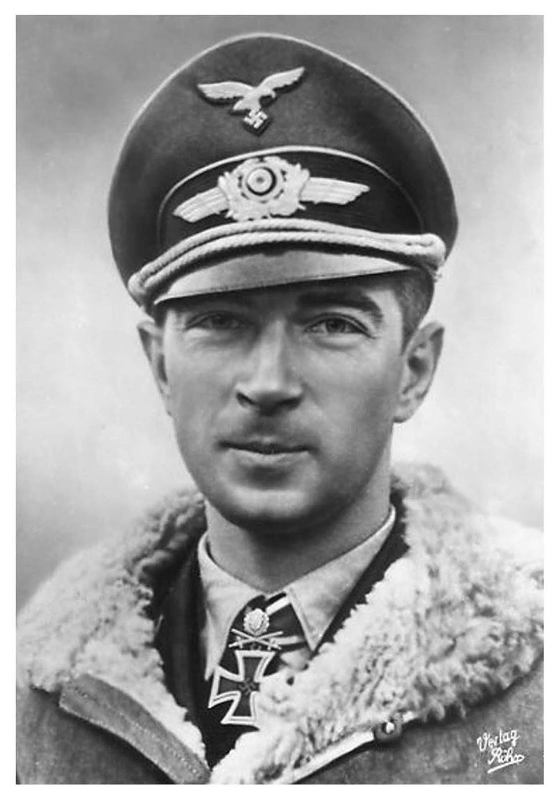 Werner Mölders led the Luftwaffe in victories during the Battle of Britain. Werner got along great with everyone and rose to command the Reich's fighter forces. He also knew how to wear a bomber jacket with style, and soften it with that puckish grin.