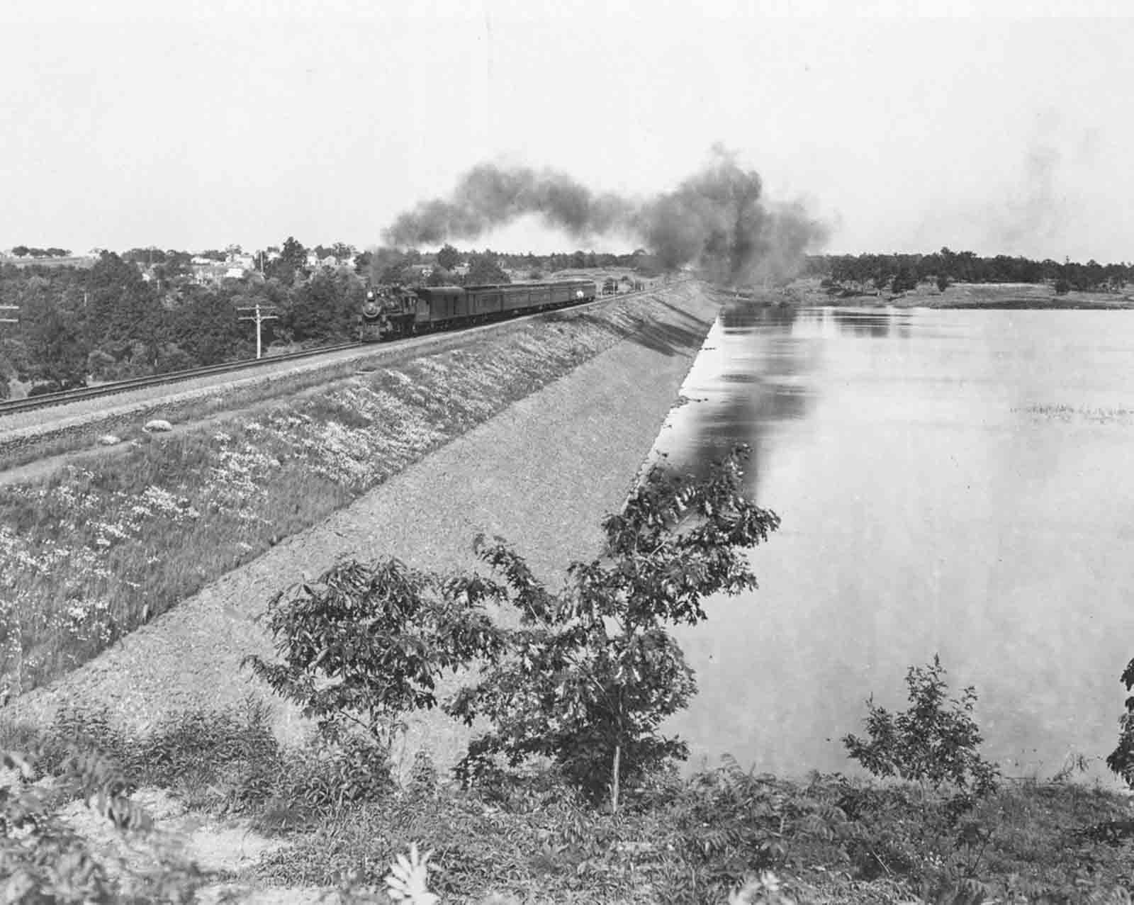 building new york water supply photographs