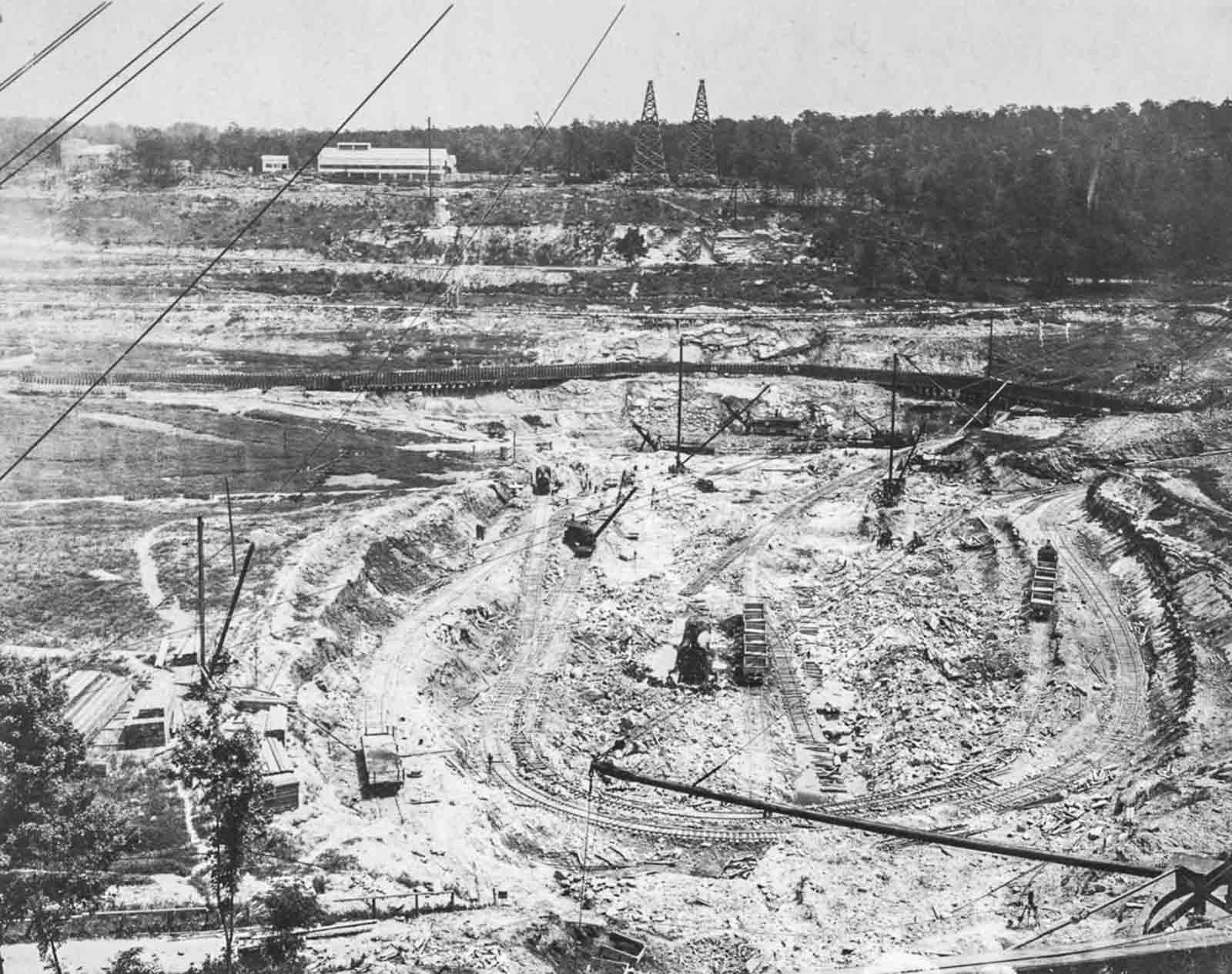 building new york water supply photographs