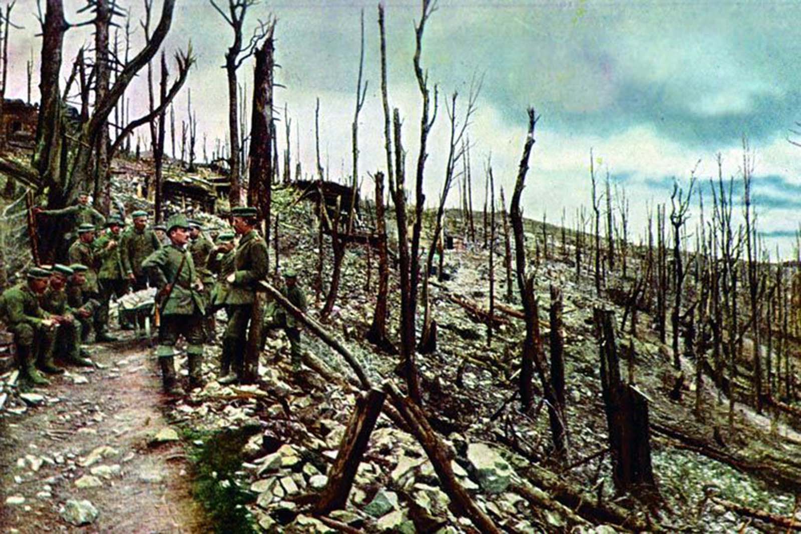 A scene over Hartmannsweilerkopf, in the Vosge mountain range.