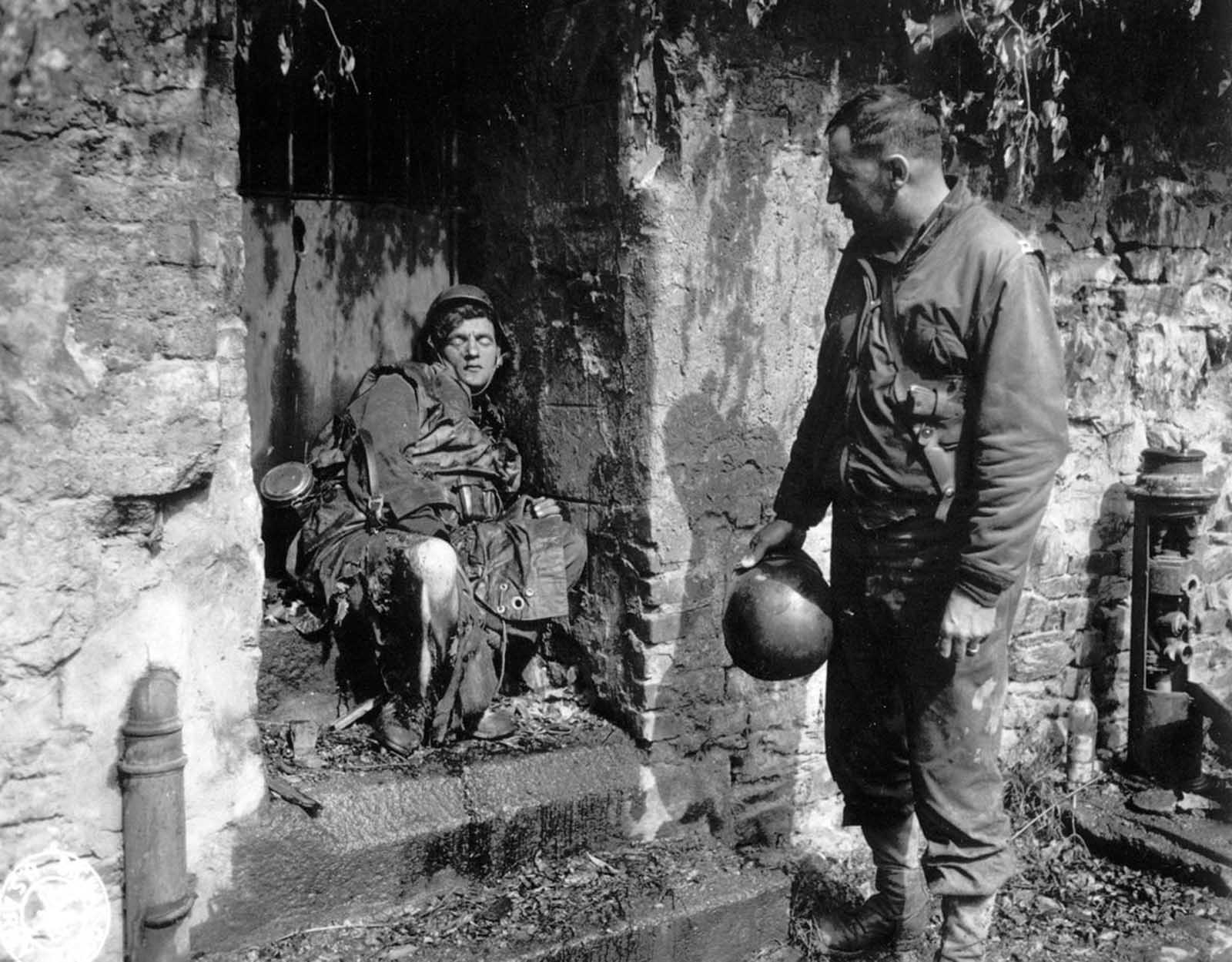 The dead German soldier in this June 1944 photo was one of the