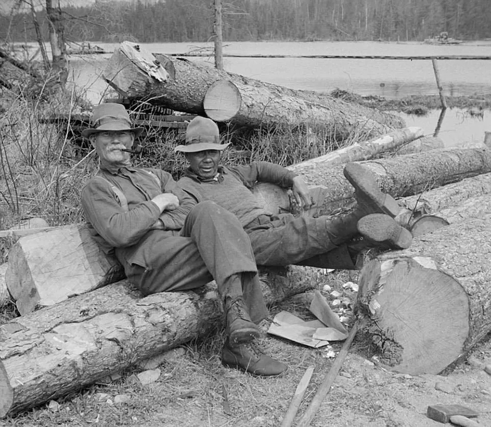 maine logging old photographs