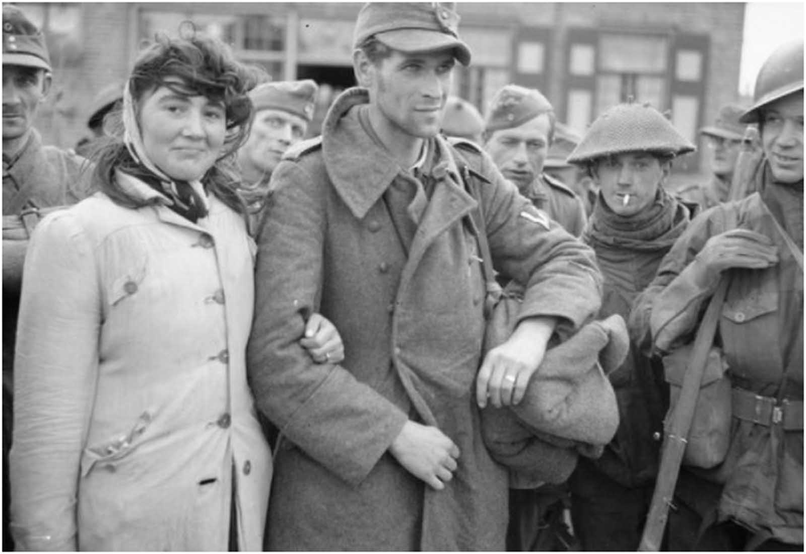 Dutch woman follows her German husband into captivity.