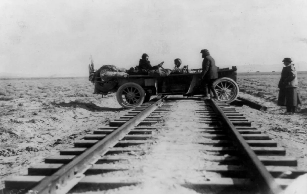 new york paris auto race photos 1908