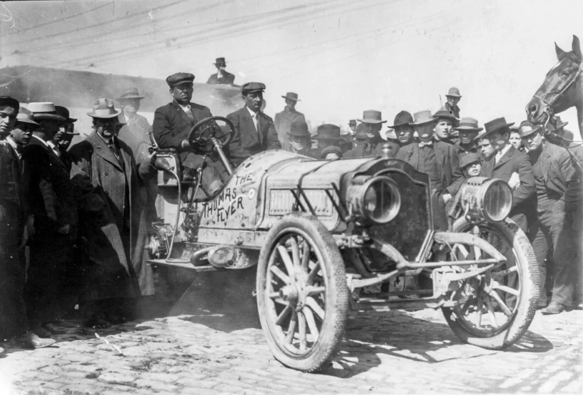 new york paris auto race photos 1908