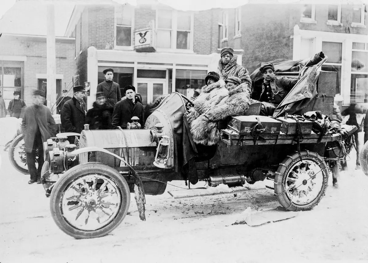 new york paris auto race photos 1908