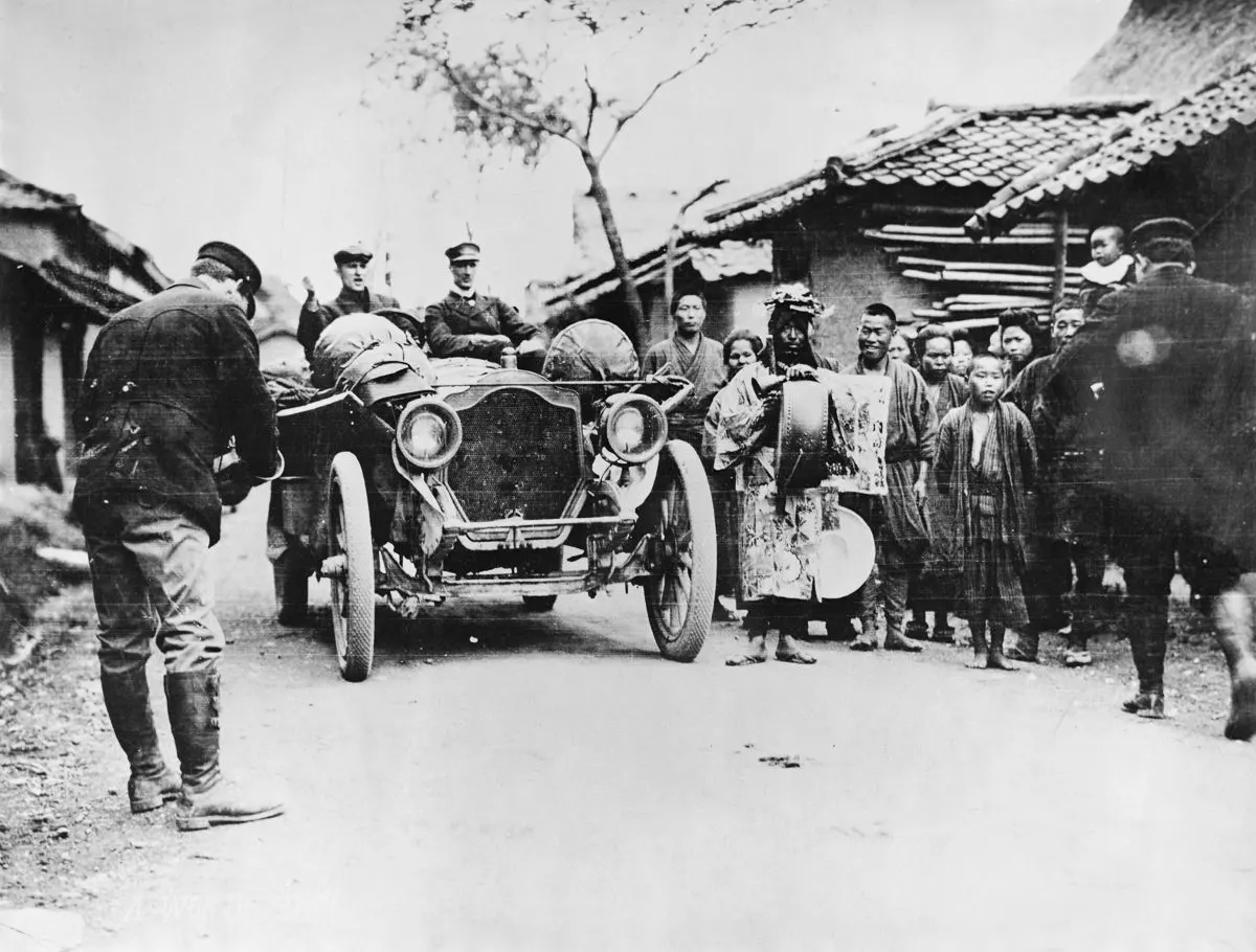 new york paris auto race photos 1908