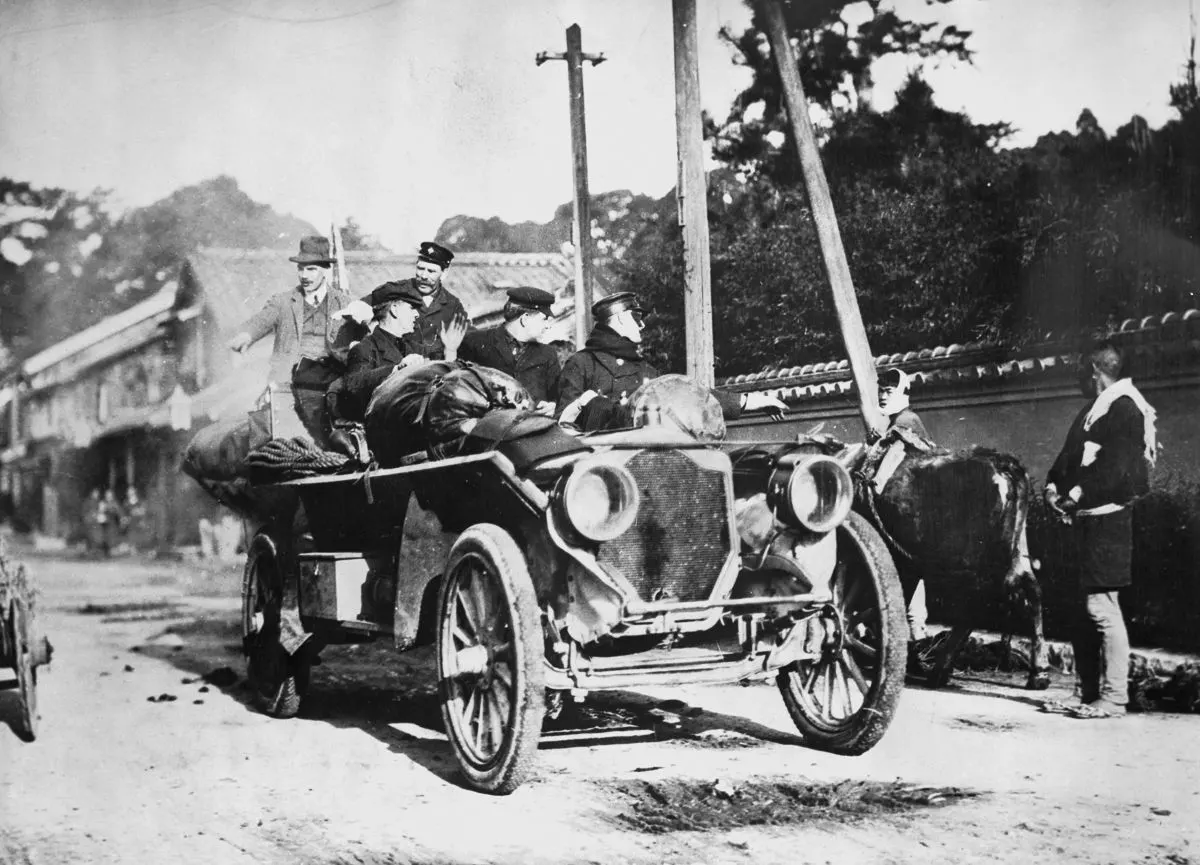 new york paris auto race photos 1908