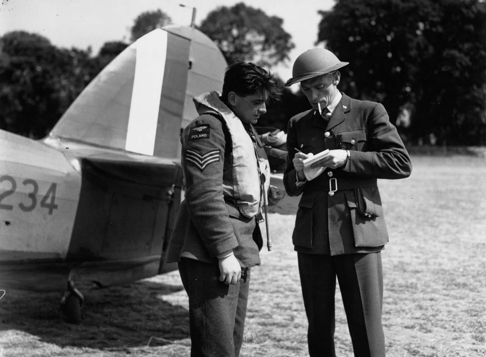 polish pilots photographs battle britain