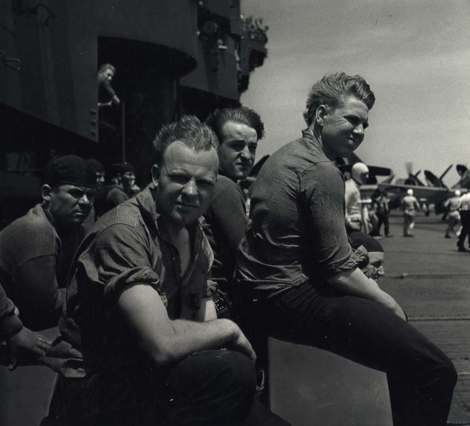 Plane Handlers, c. 1943.