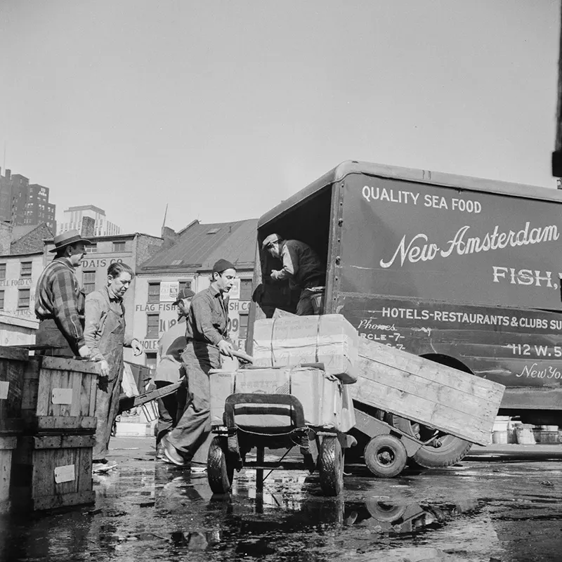 vintage fulton fish market manhattan