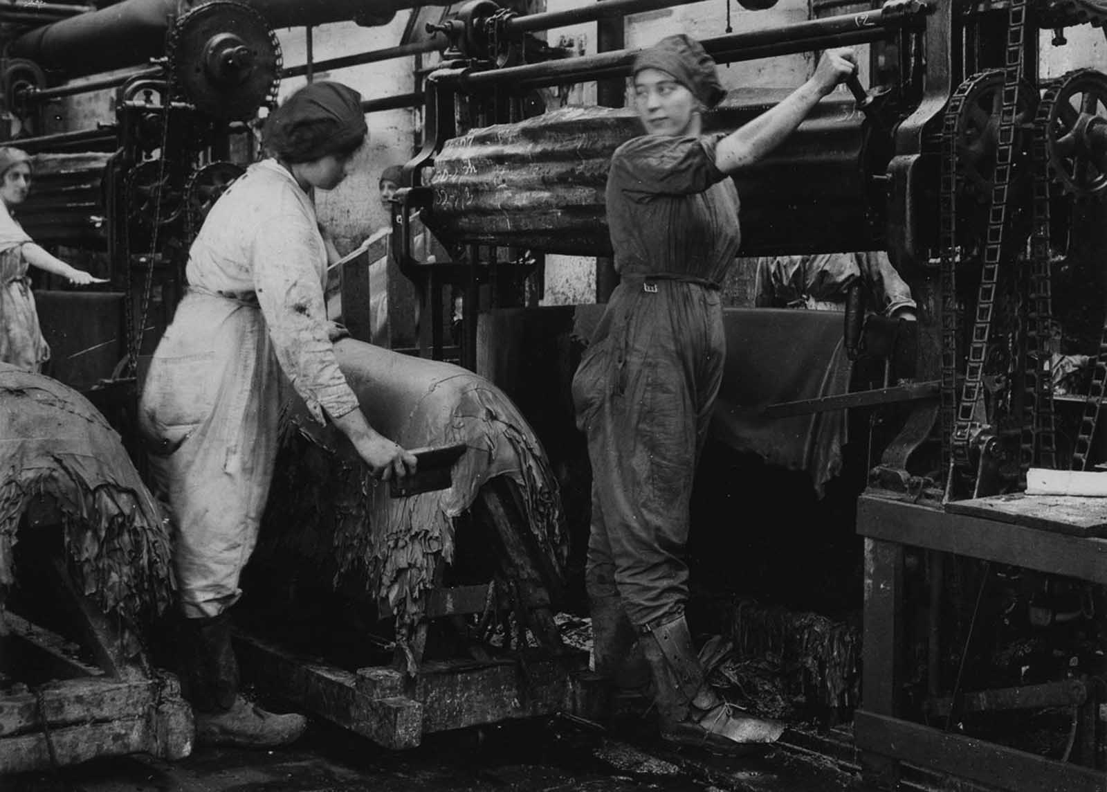 Tannery workers.
