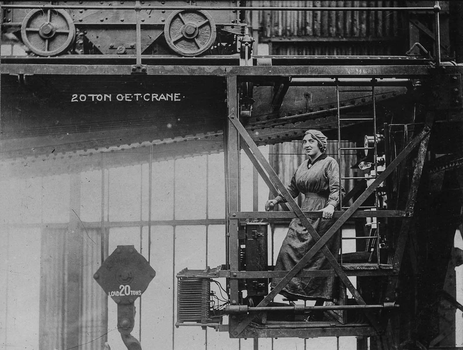A 20 ton crane driver.