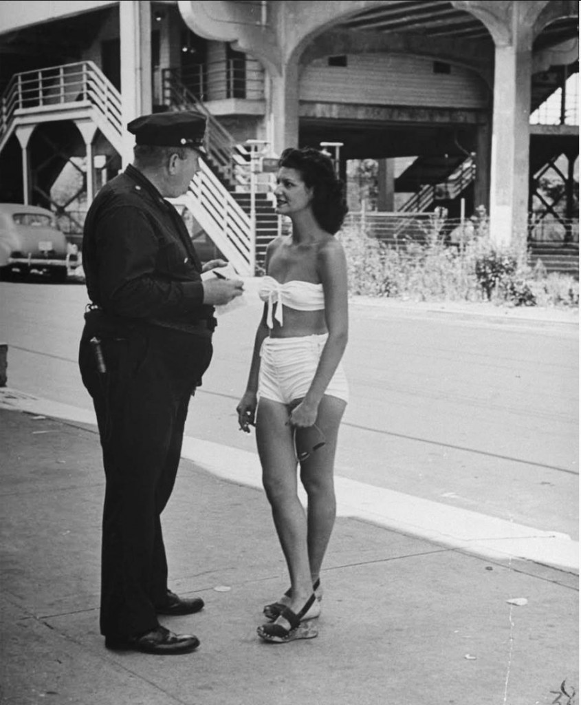 people being ticketed indecent exposure beach
