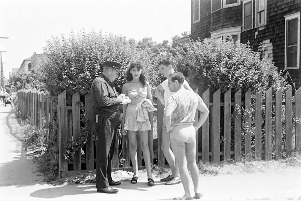 people being ticketed indecent exposure beach